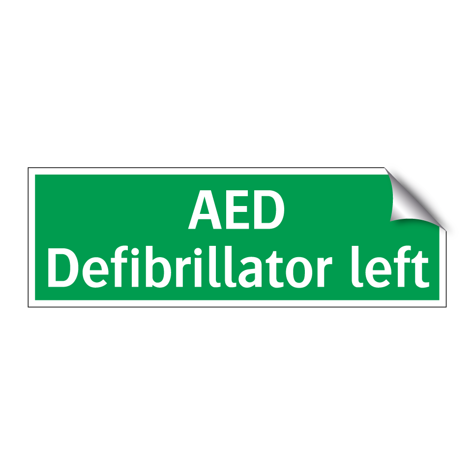 AED Defibrillator left