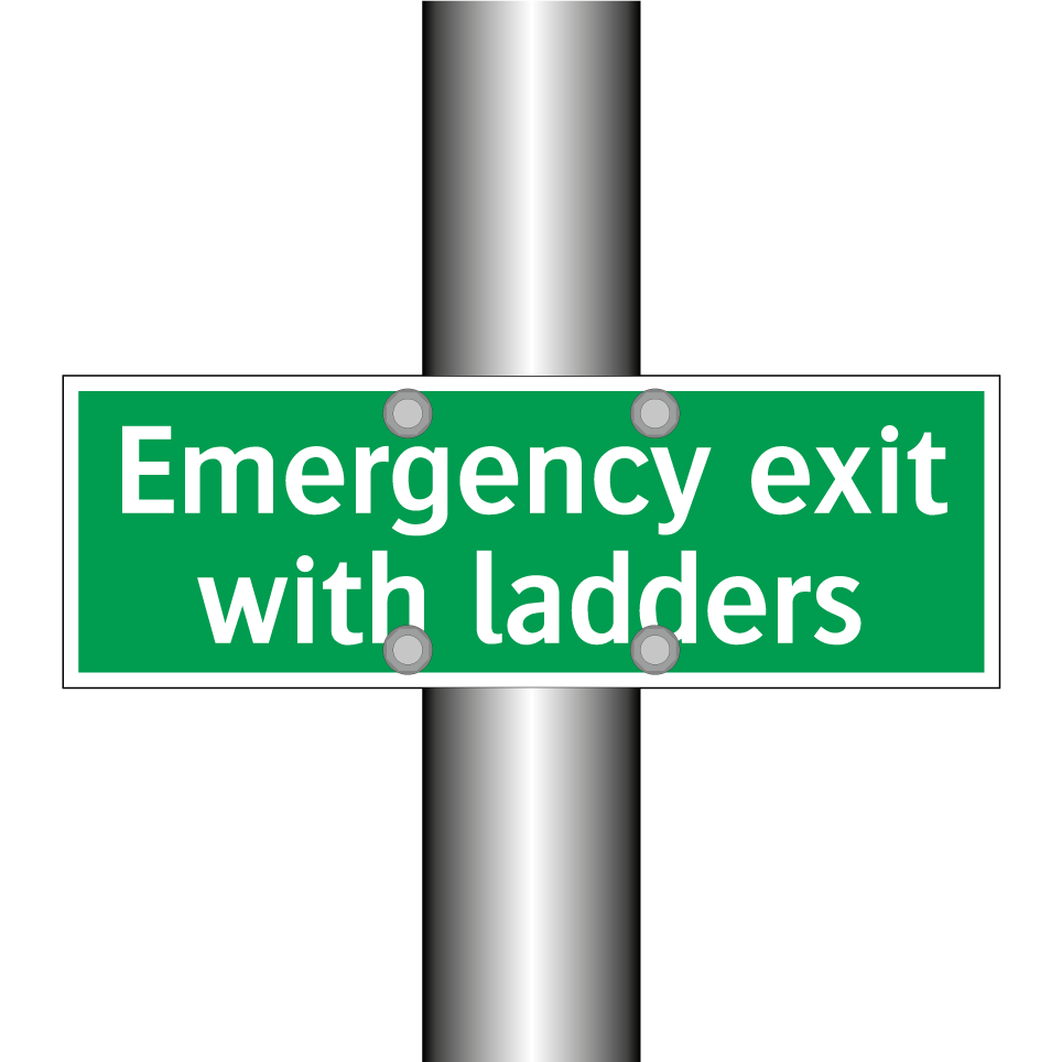 Emergency exit with ladders