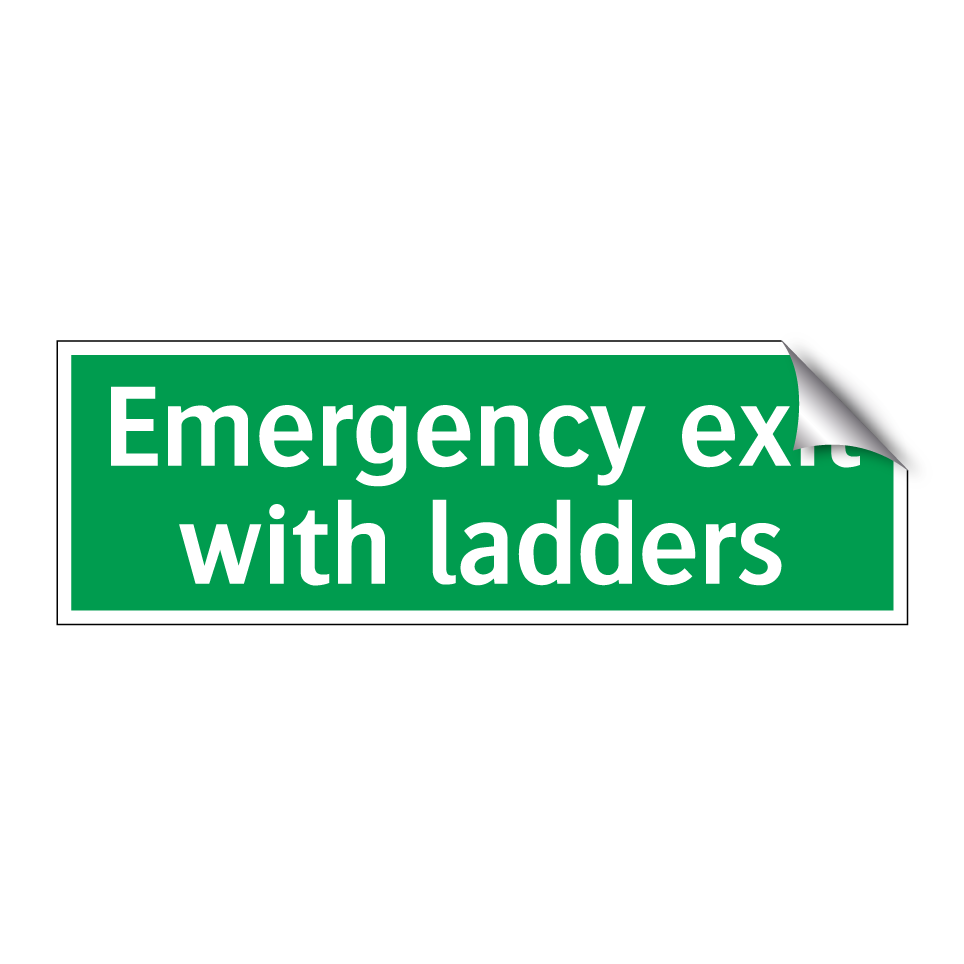 Emergency exit with ladders