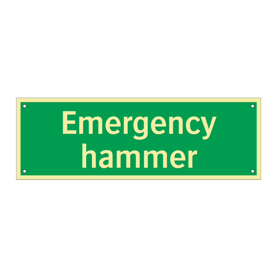 Emergency hammer