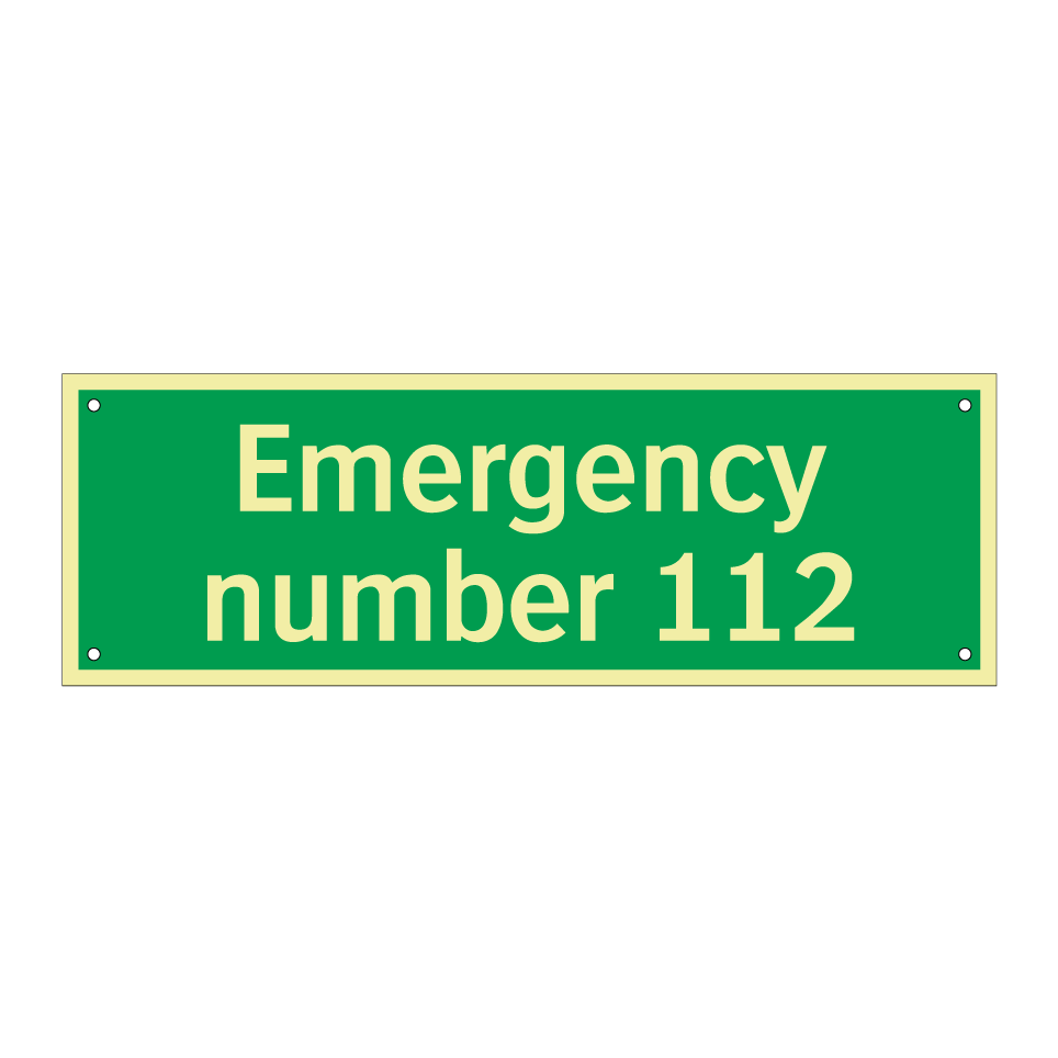 Emergency number 112