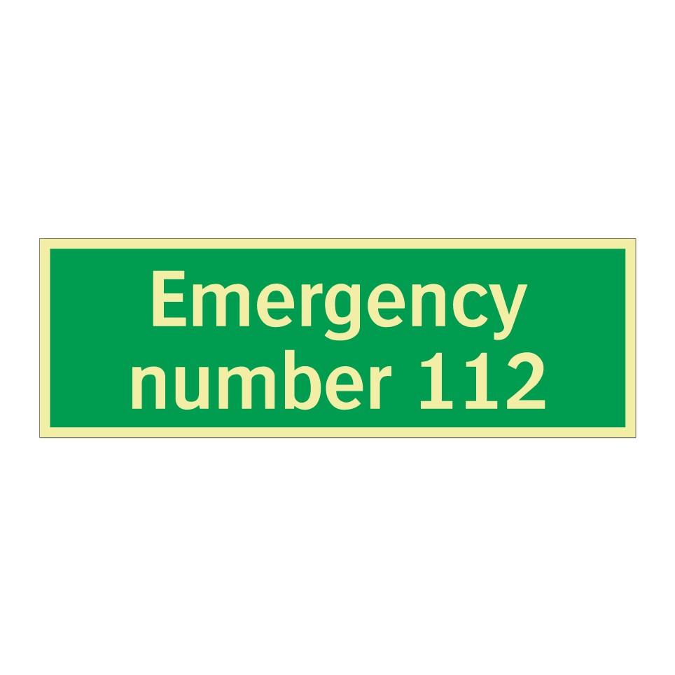 Emergency number 112