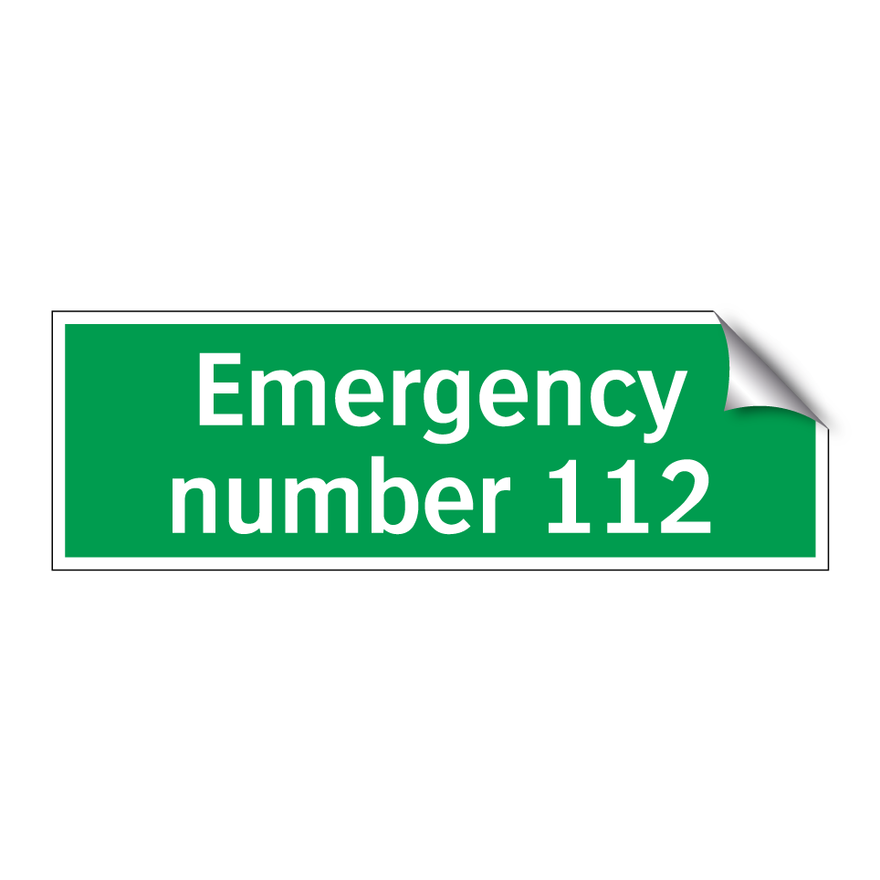 Emergency number 112