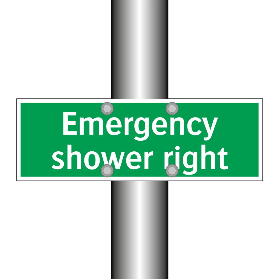 Emergency shower right