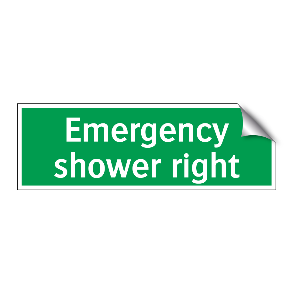 Emergency shower right