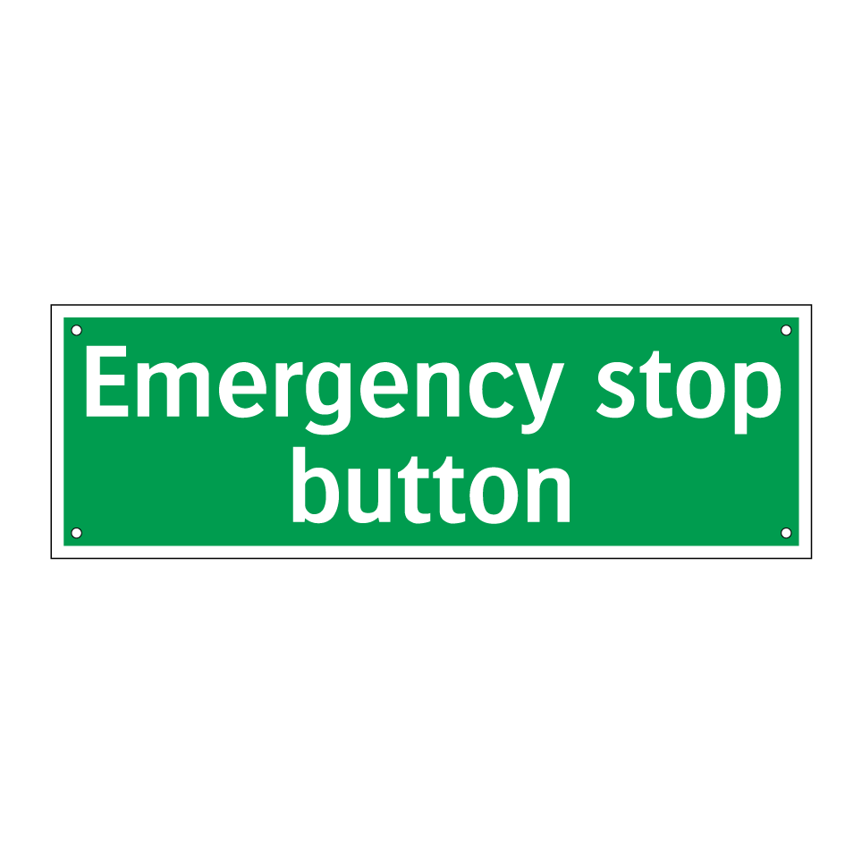 Emergency stop button