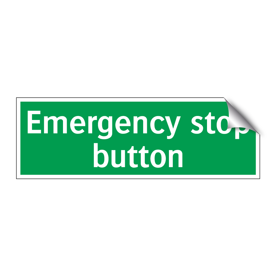 Emergency stop button