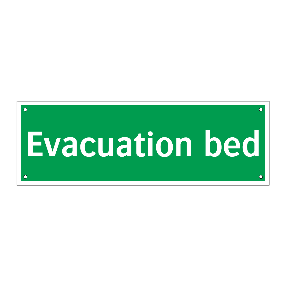 Evacuation bed