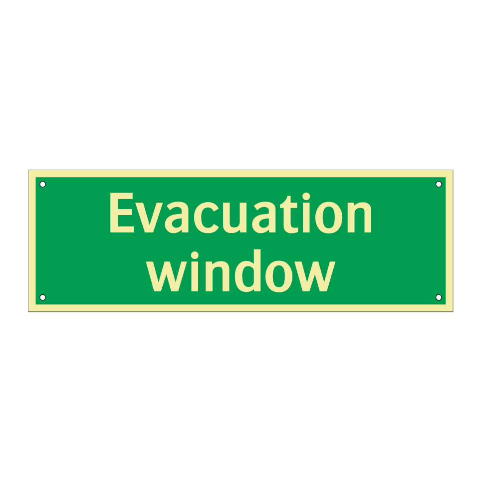 Evacuation window