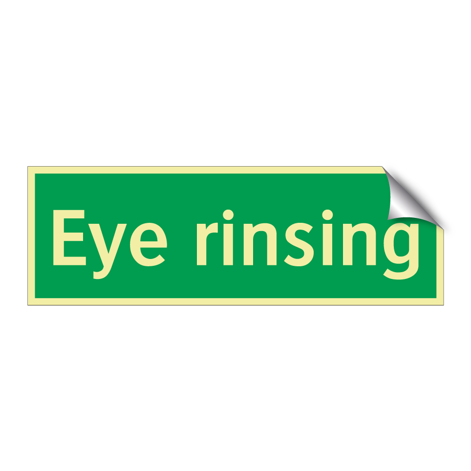 Eye rinsing