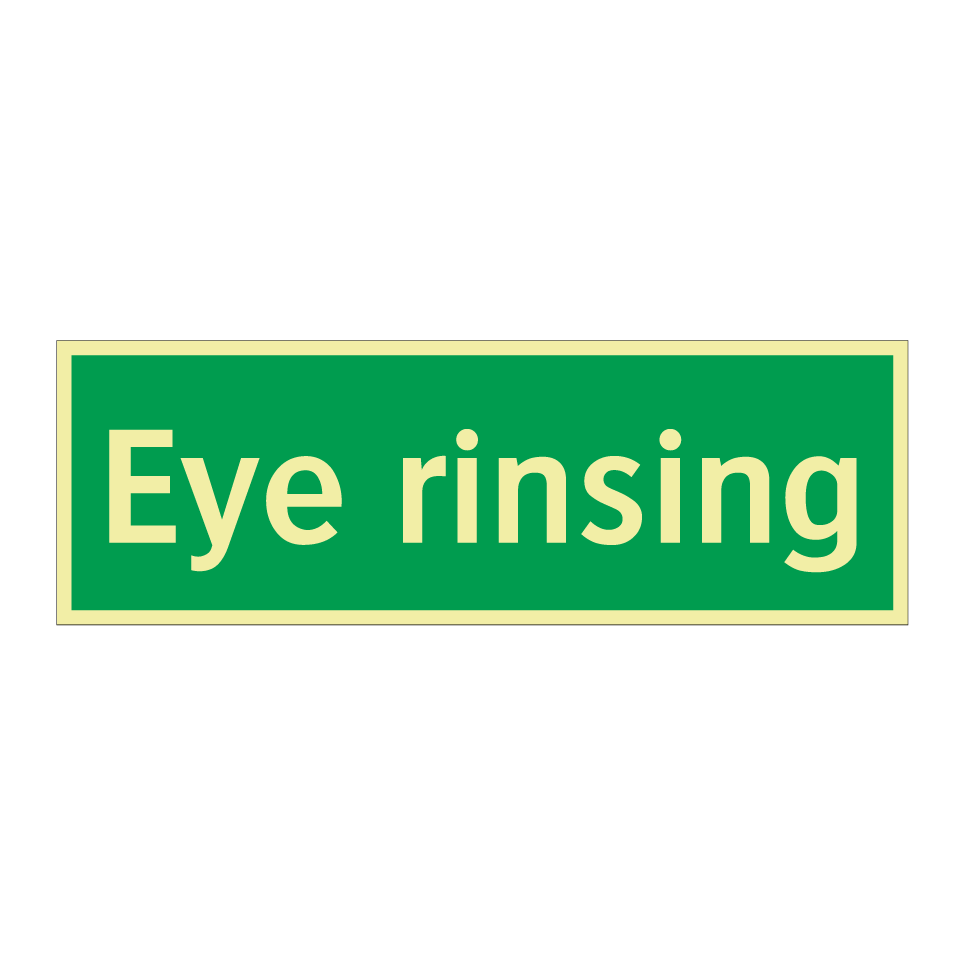 Eye rinsing