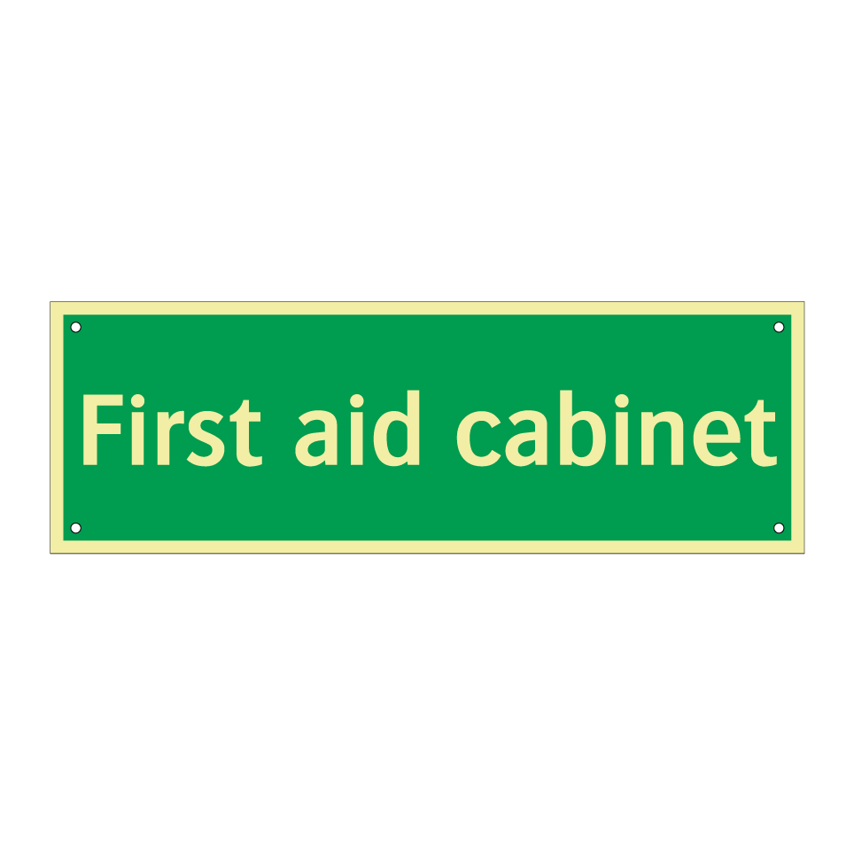 First aid cabinet