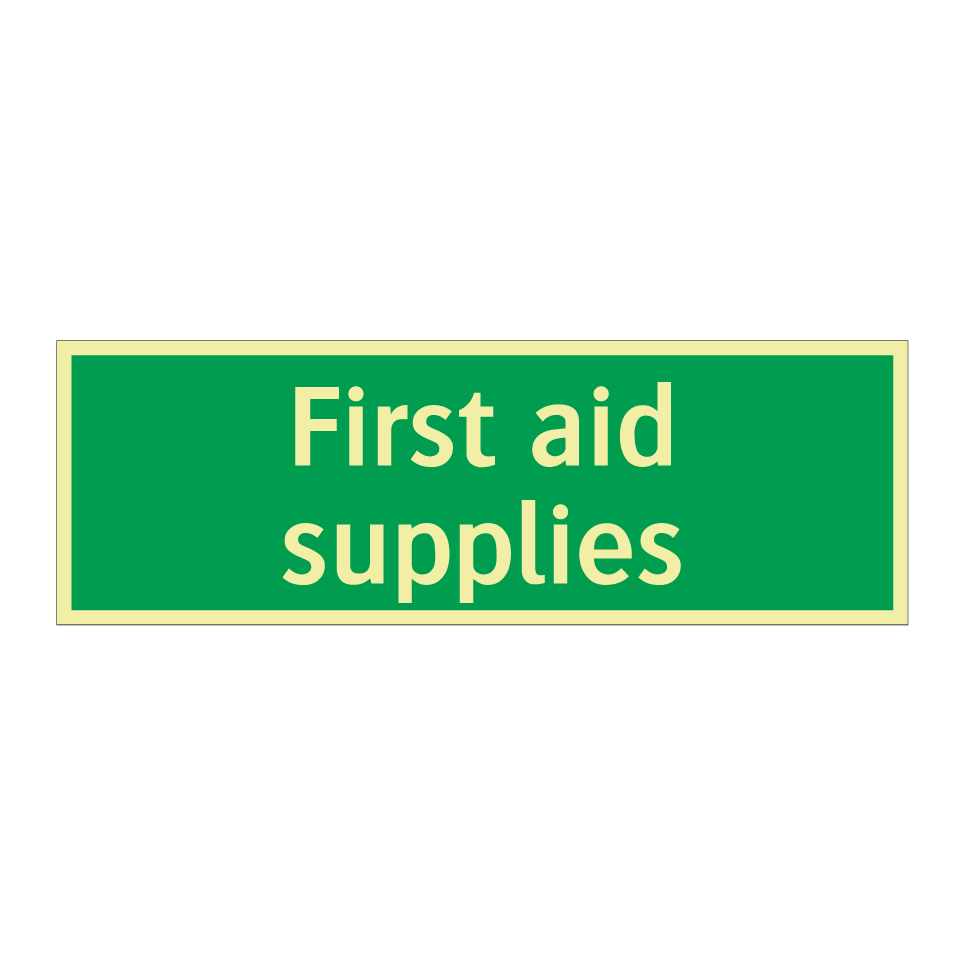 First aid supplies
