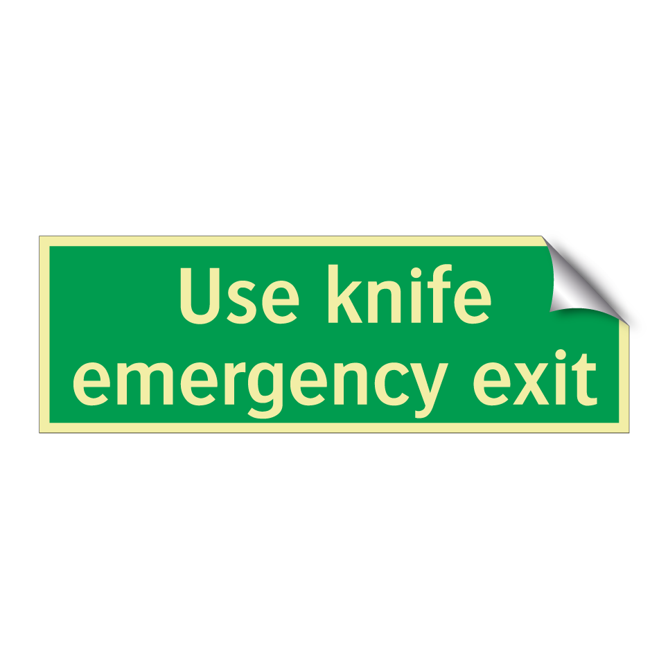 Use knife emergency exit