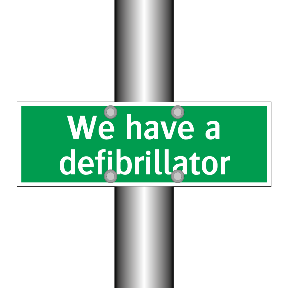 We have a defibrillator