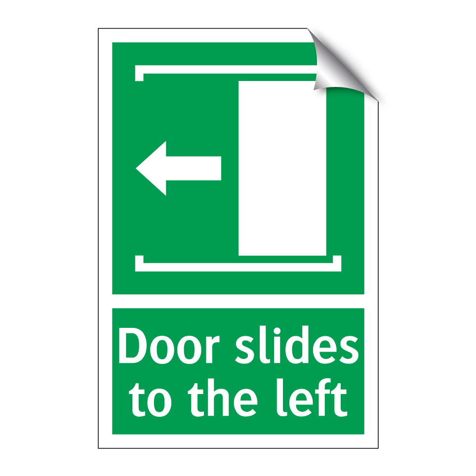Door slides to the left