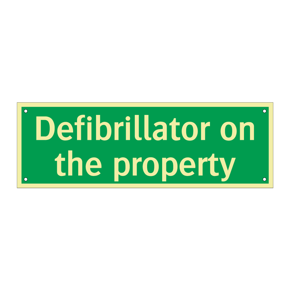 Defibrillator on the property