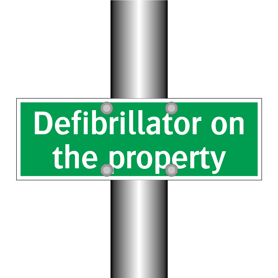 Defibrillator on the property