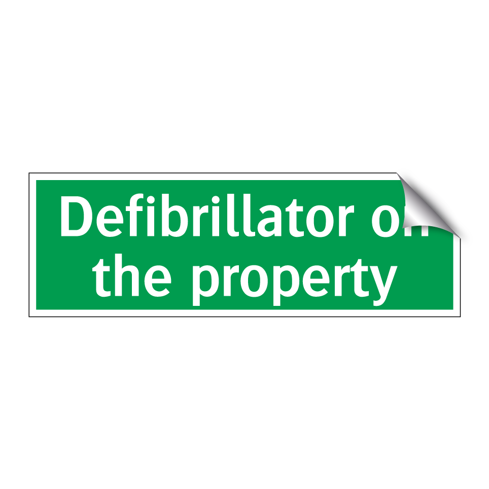 Defibrillator on the property