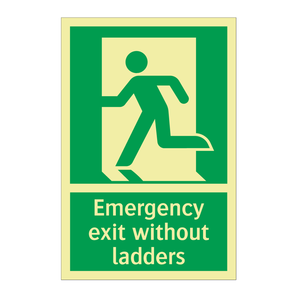 Emergency exit without ladders