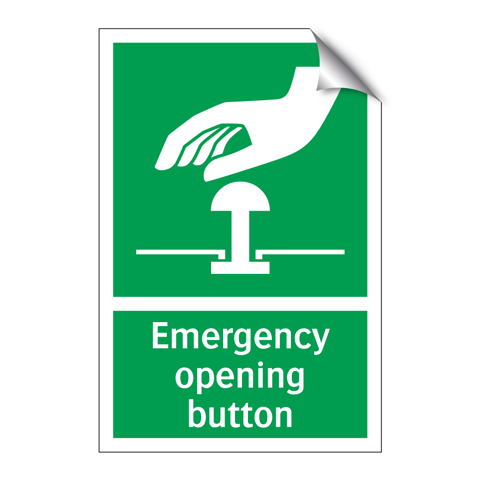 Emergency opening button