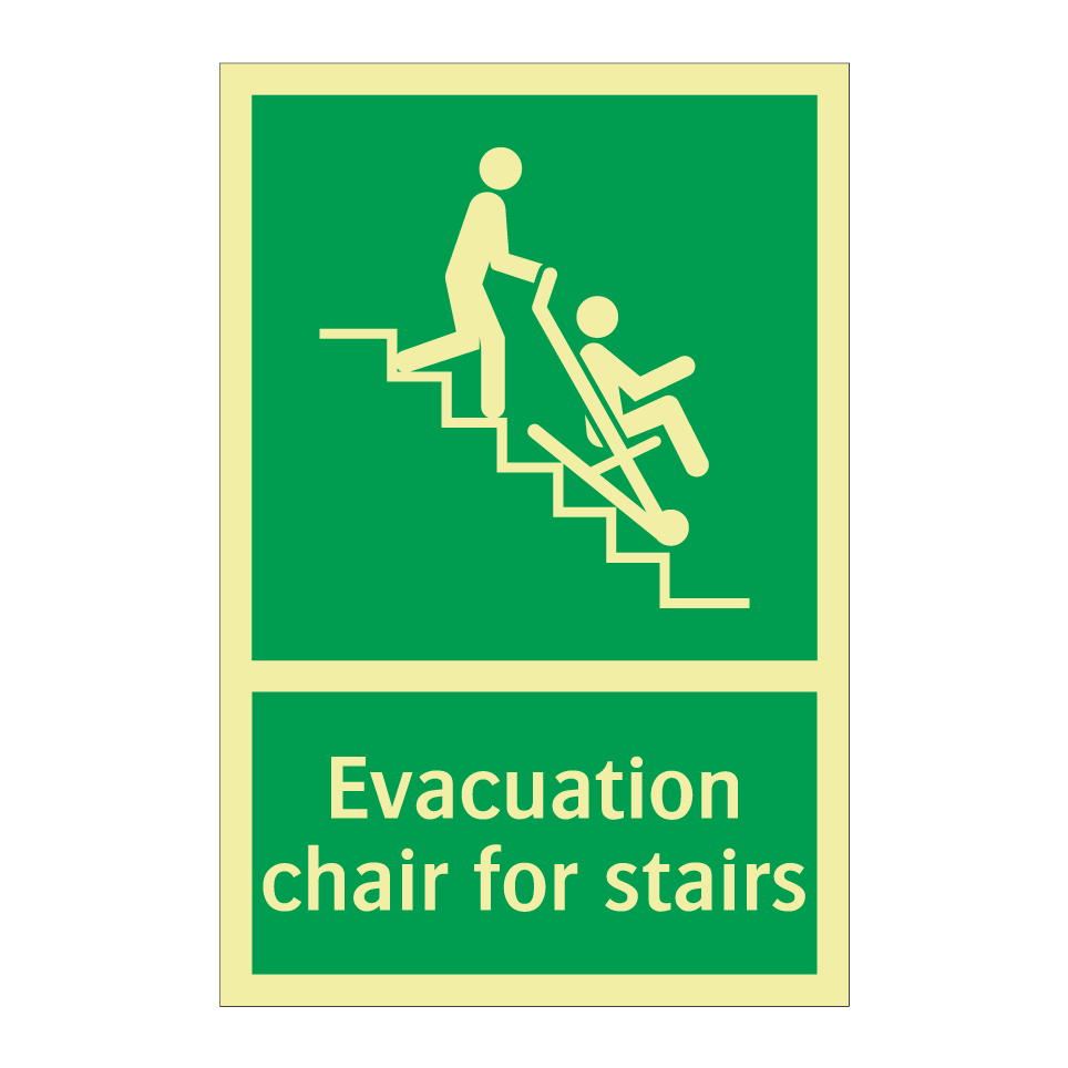 Evacuation chair for stairs