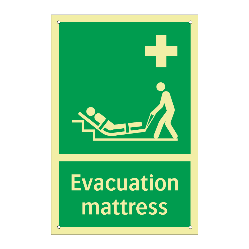 Evacuation mattress