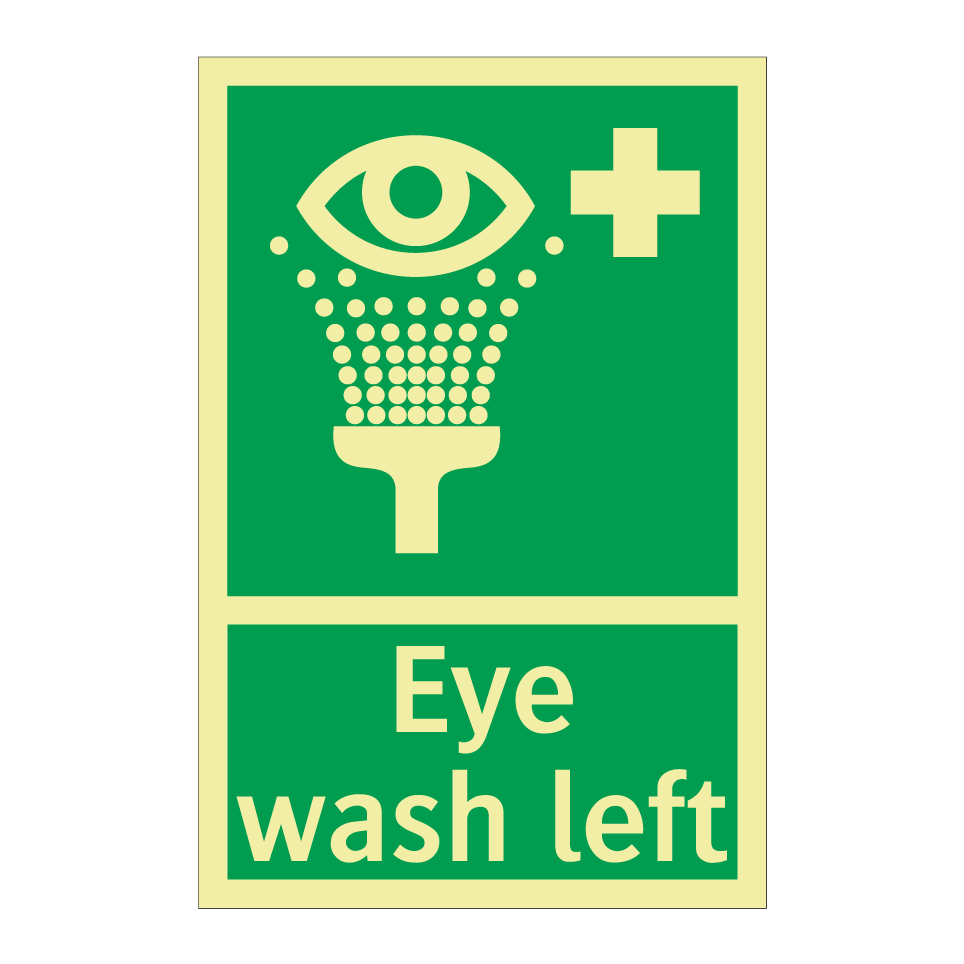 Eye wash left
