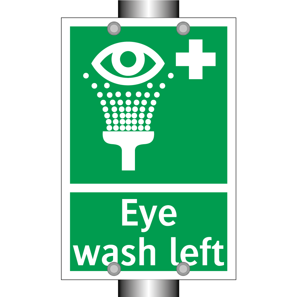Eye wash left