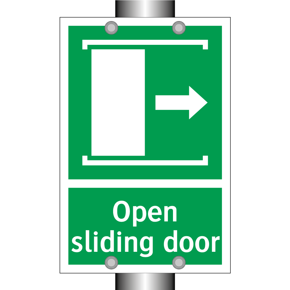 Open sliding door