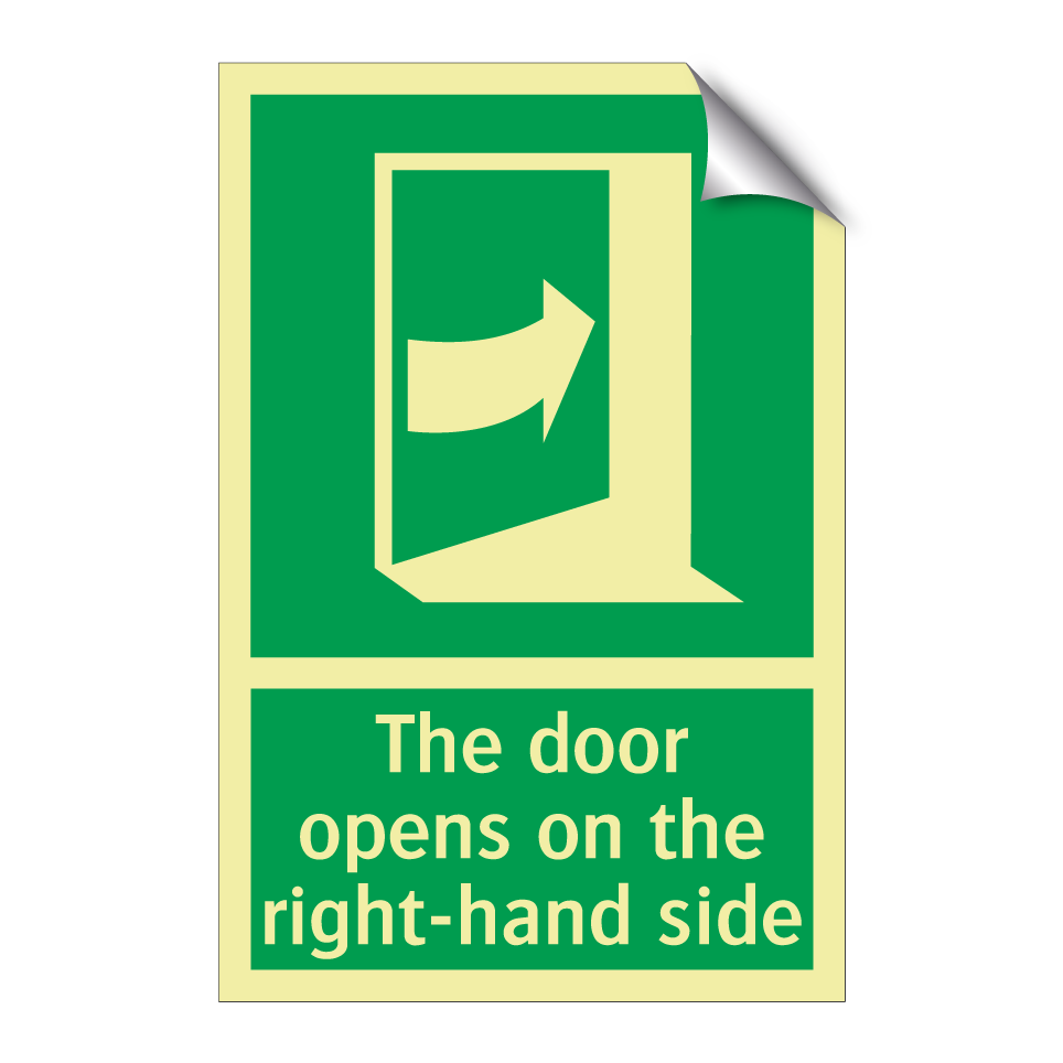The door opens on the right-hand side