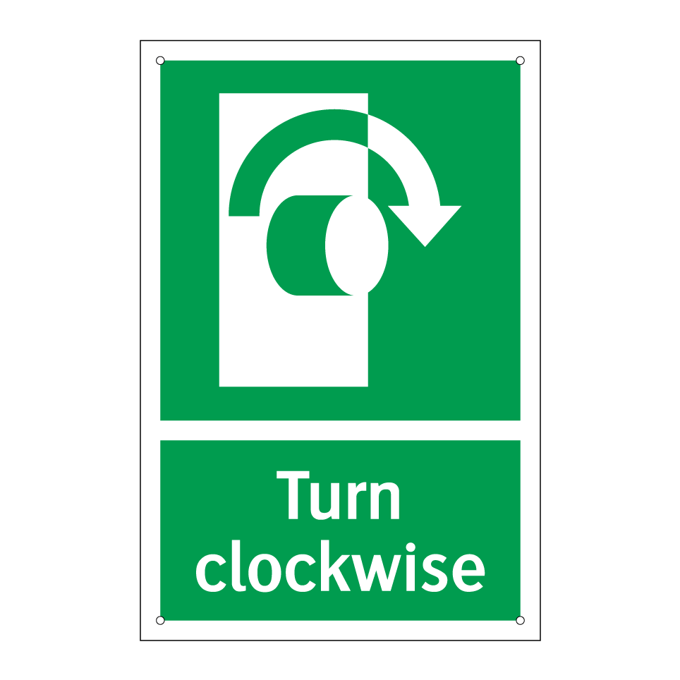 Turn clockwise