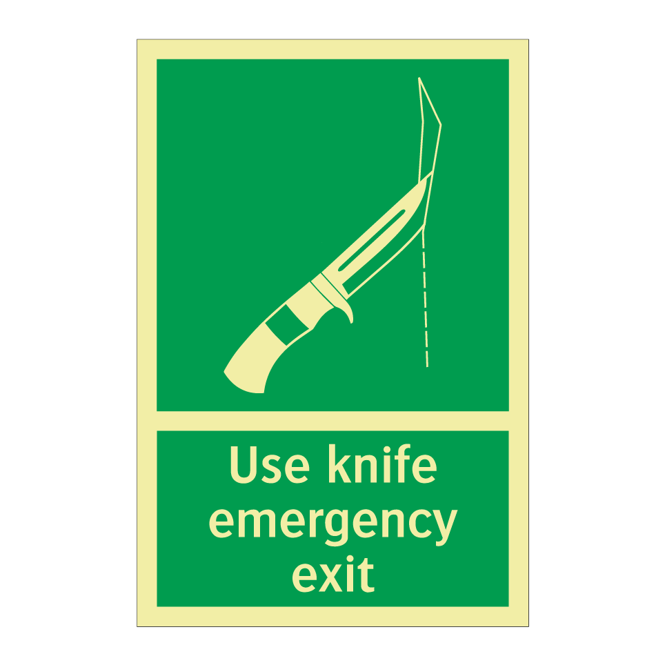 Use knife emergency exit