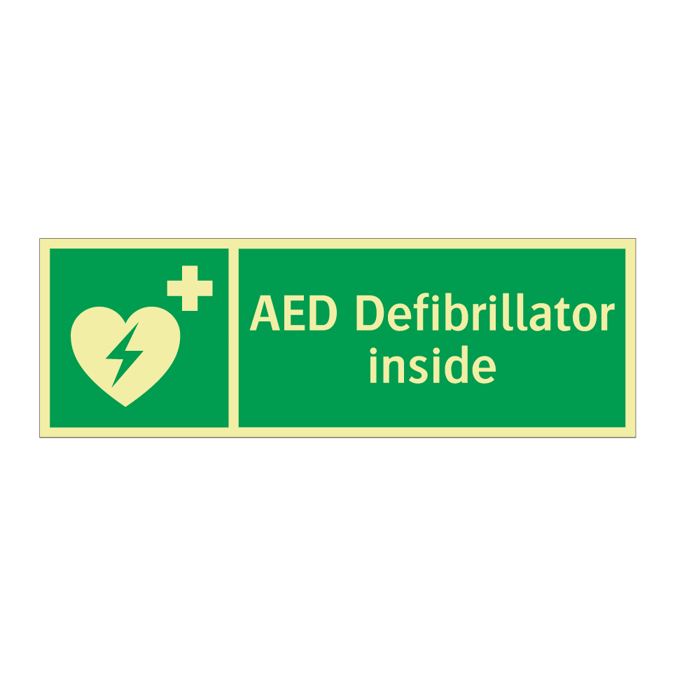 AED Defibrillator inside