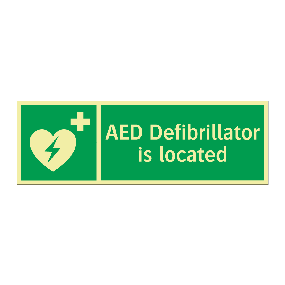 AED Defibrillator is located