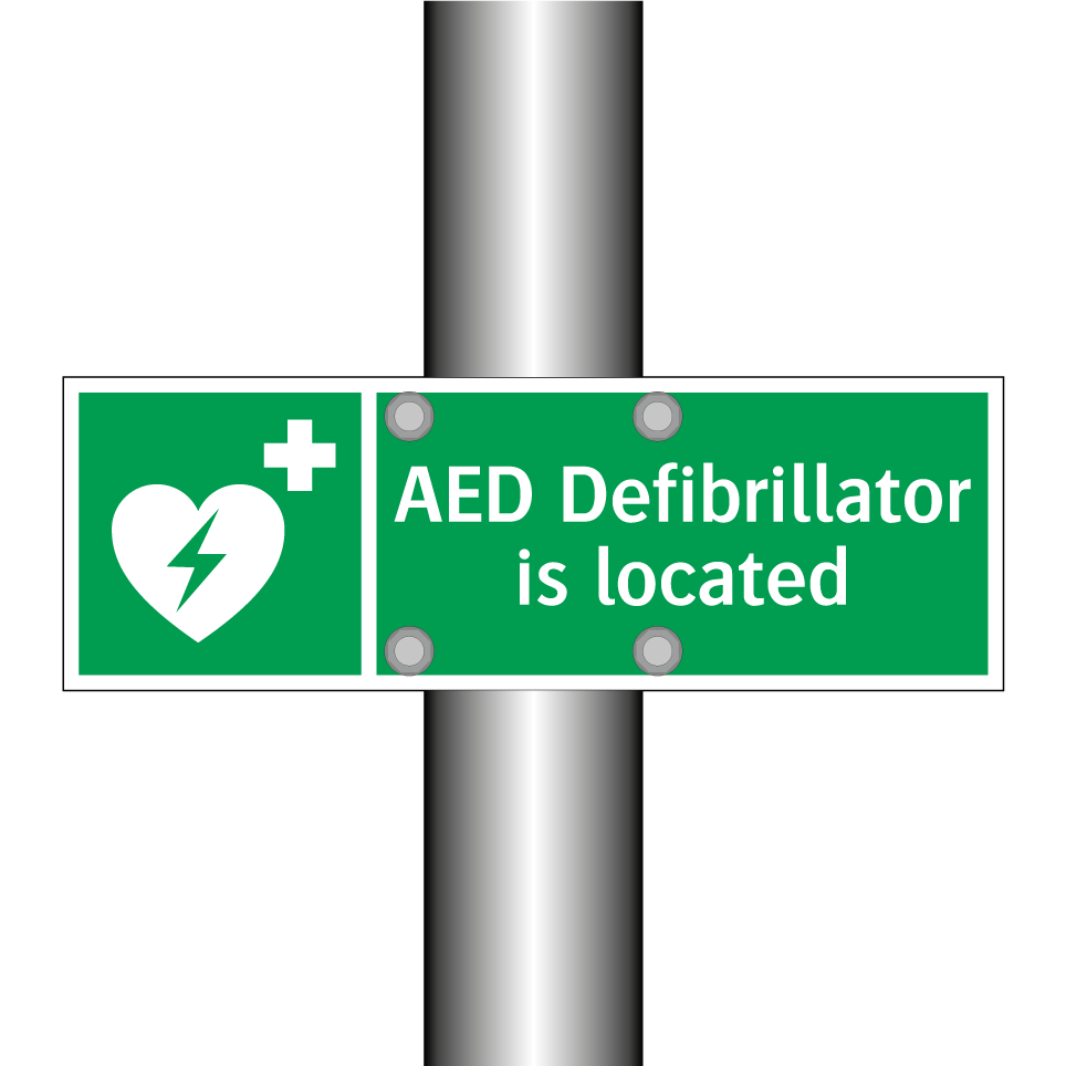 AED Defibrillator is located