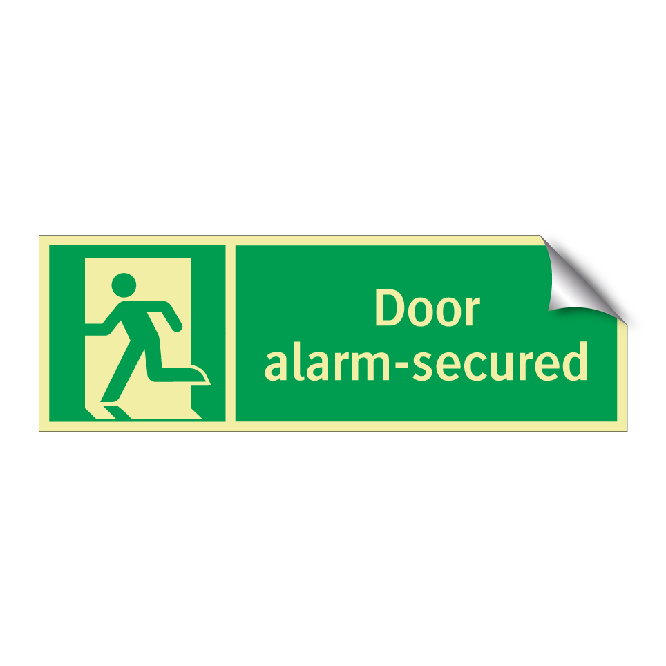 Door alarm-secured