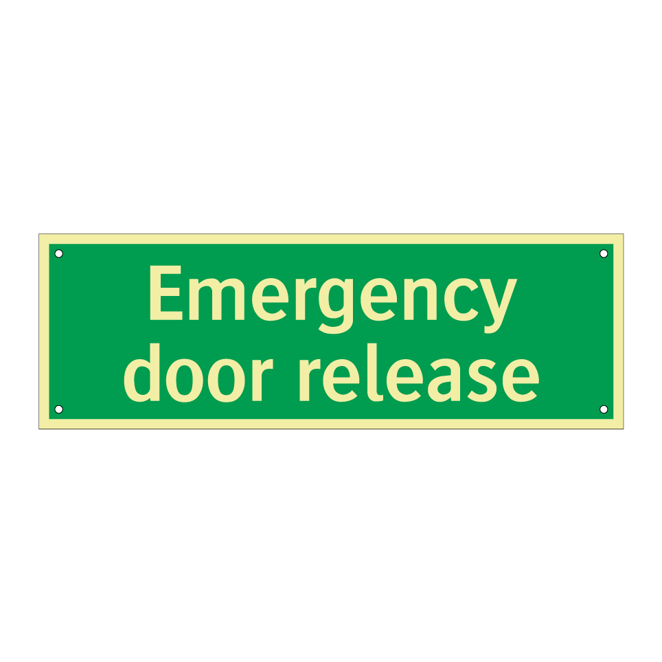 Emergency door release