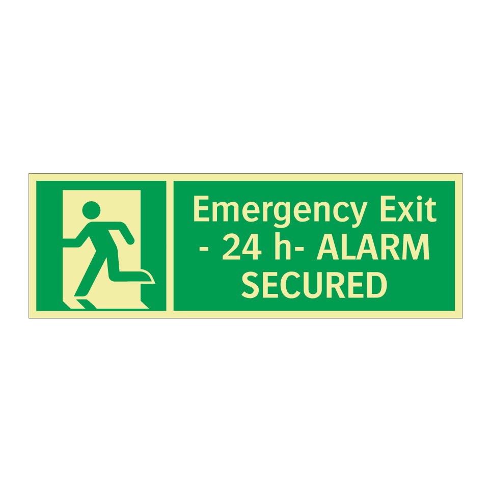 Emergency Exit - 24 h- ALARM SECURED