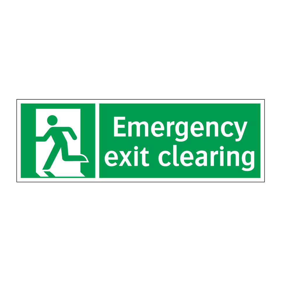 Emergency exit clearing