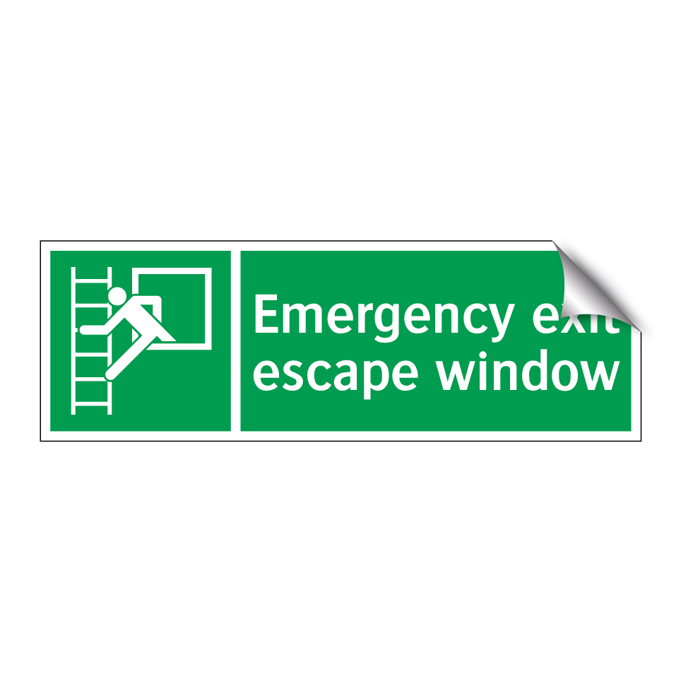 Emergency exit escape window