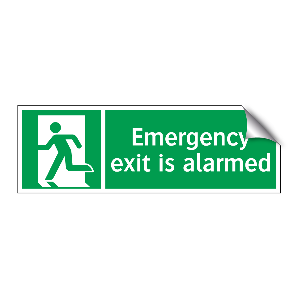 Emergency exit is alarmed