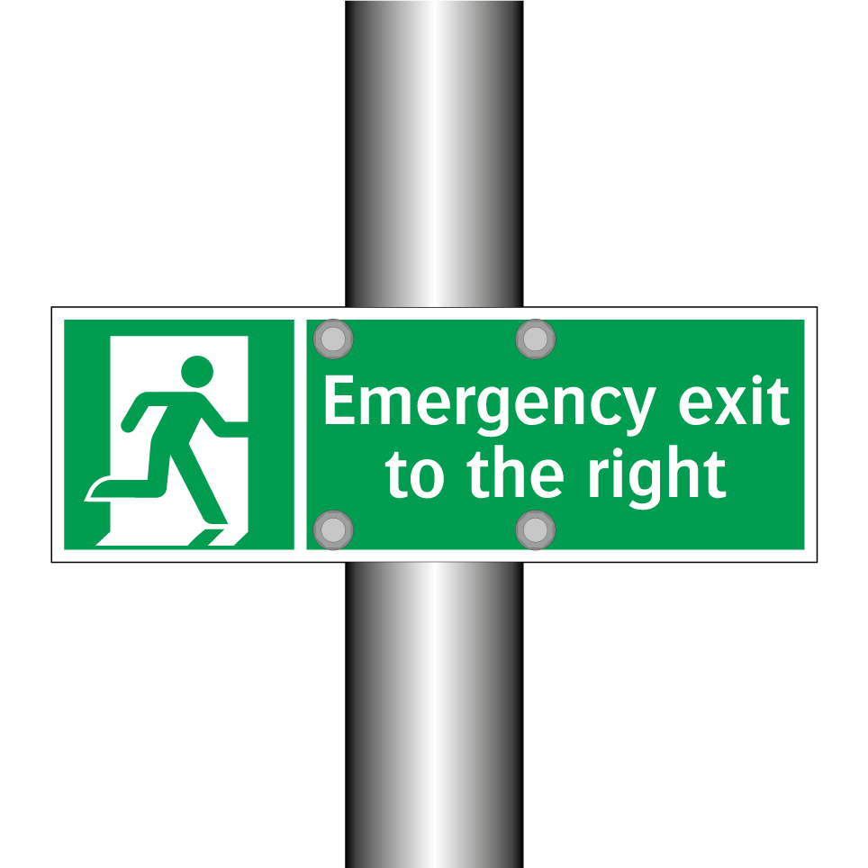 Emergency exit to the right