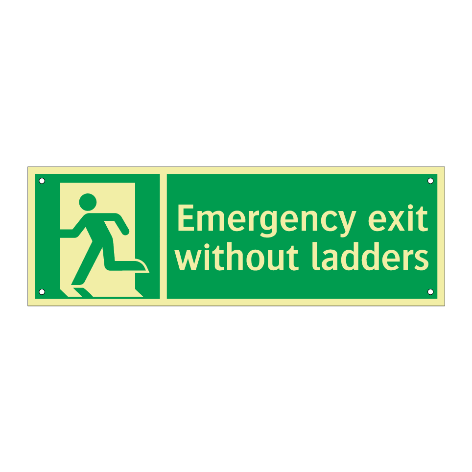 Emergency exit without ladders