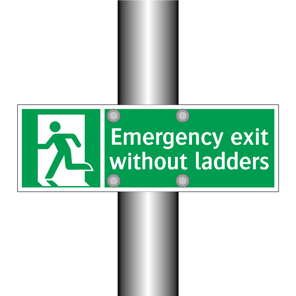 Emergency exit without ladders