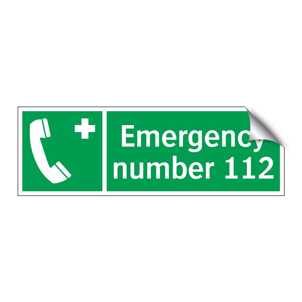 Emergency number 112