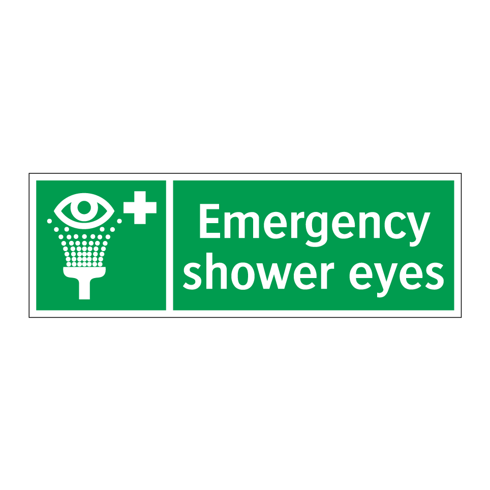Emergency shower eyes