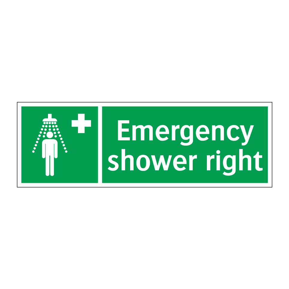 Emergency shower right