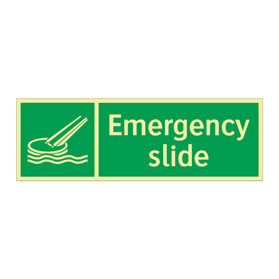 Emergency slide
