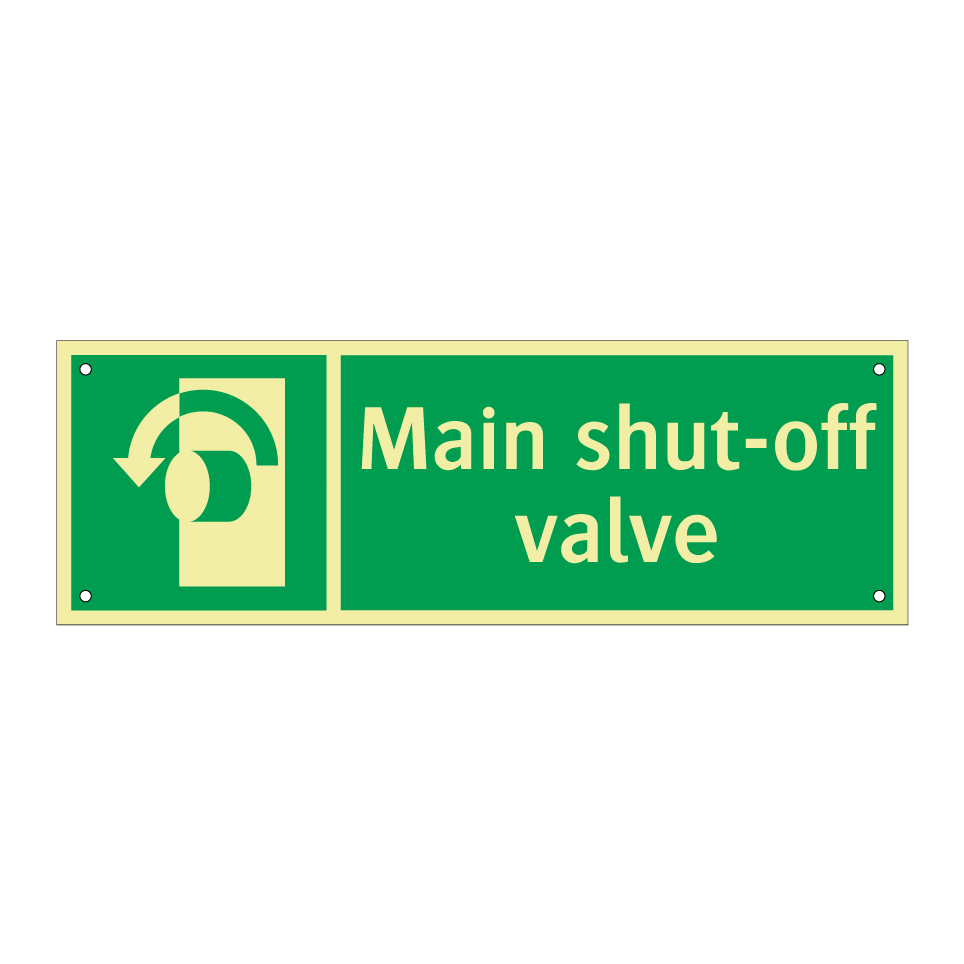 Main shut-off valve